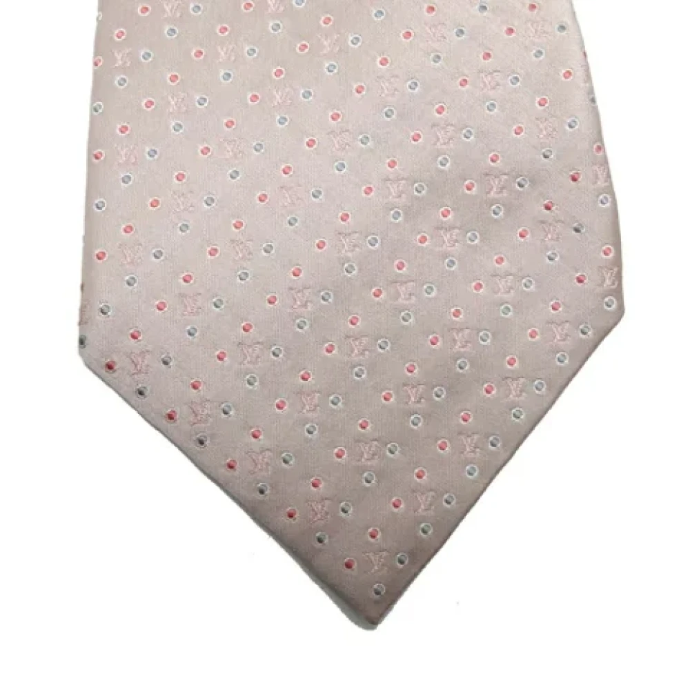 Louis Vuitton Vintage Pre-owned Silk home-office Pink Heren