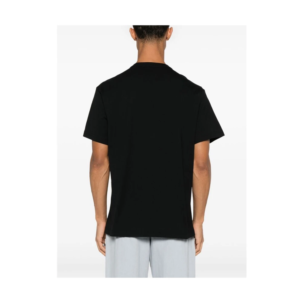 Versace Jeans Couture Zwart Crew Neck Korte Mouwen T-shirt Black Heren