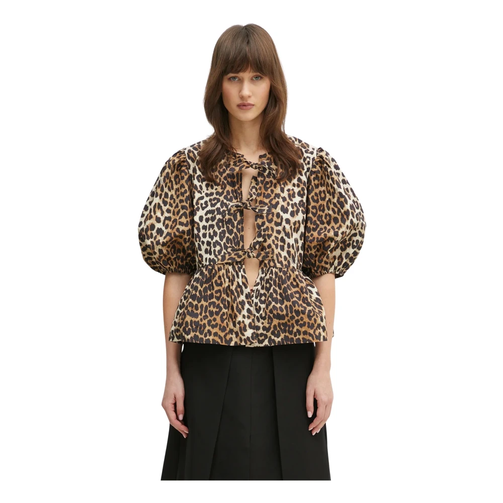 Ganni Donna Marrone Camicette M, New,