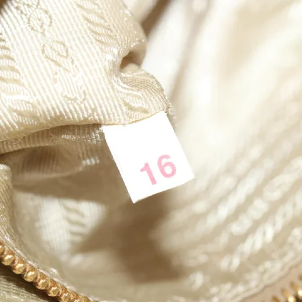 Prada Vintage Pre-owned Nylon pouches Beige Dames