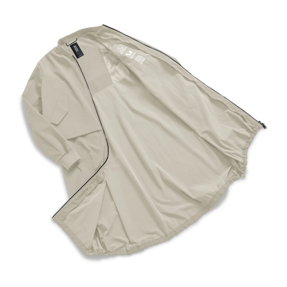 BomBoogie Bi-materiaal parka ongevoerd Beige Dames