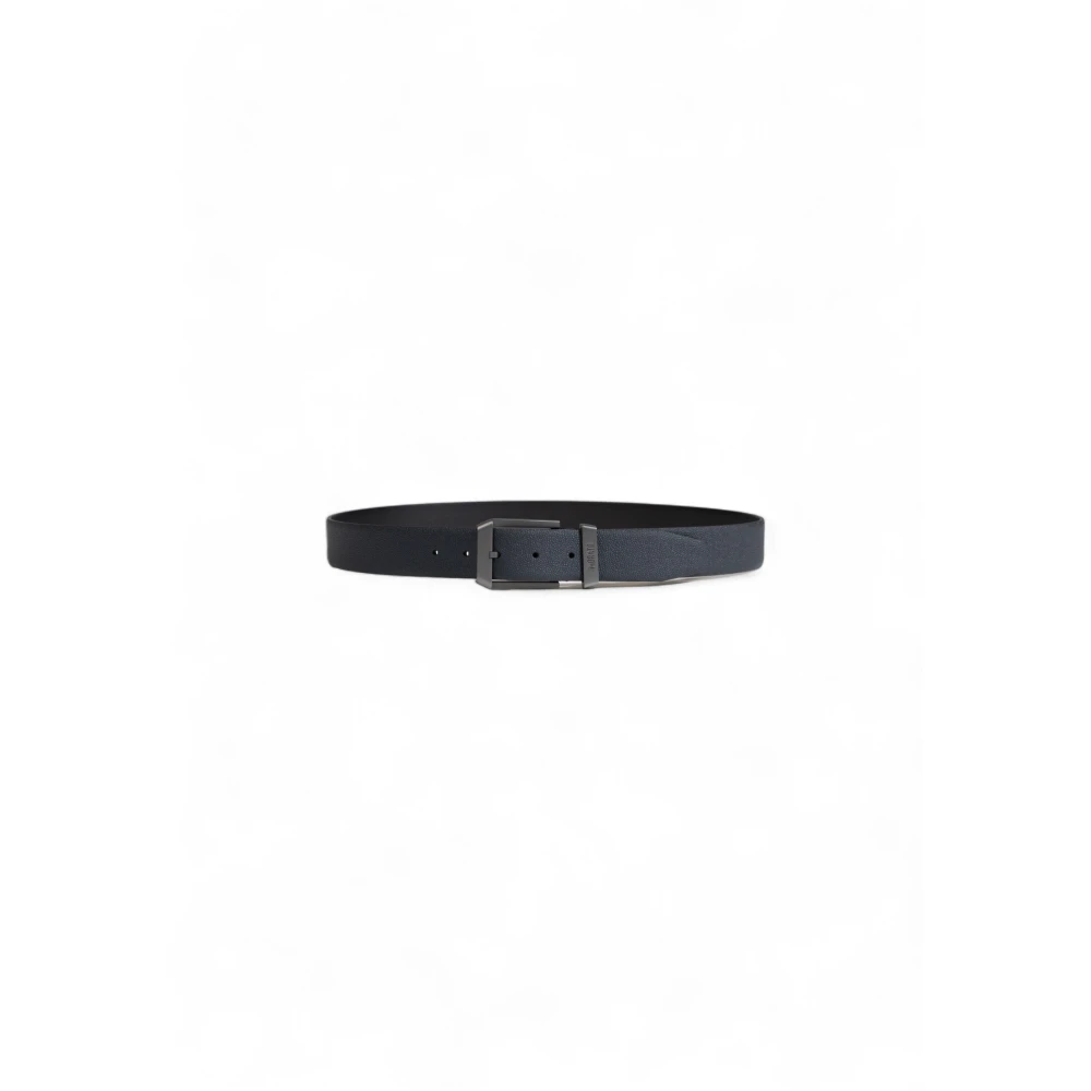 Antony Morato Blauw leren herenriem Blue Heren