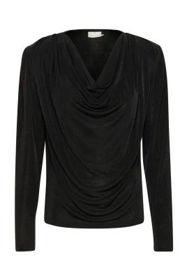 Elegant Draperad Jerseyblus