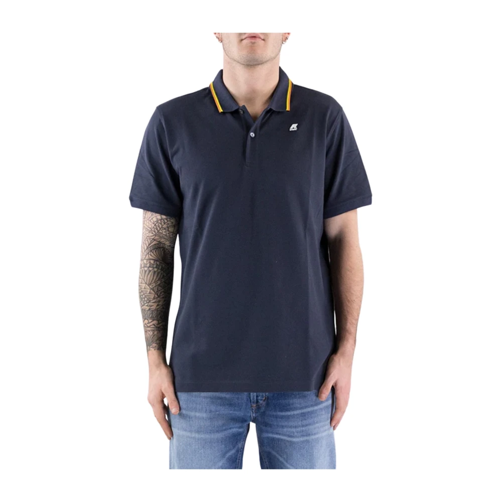 K-Way Uomo Blu Top, M, New,