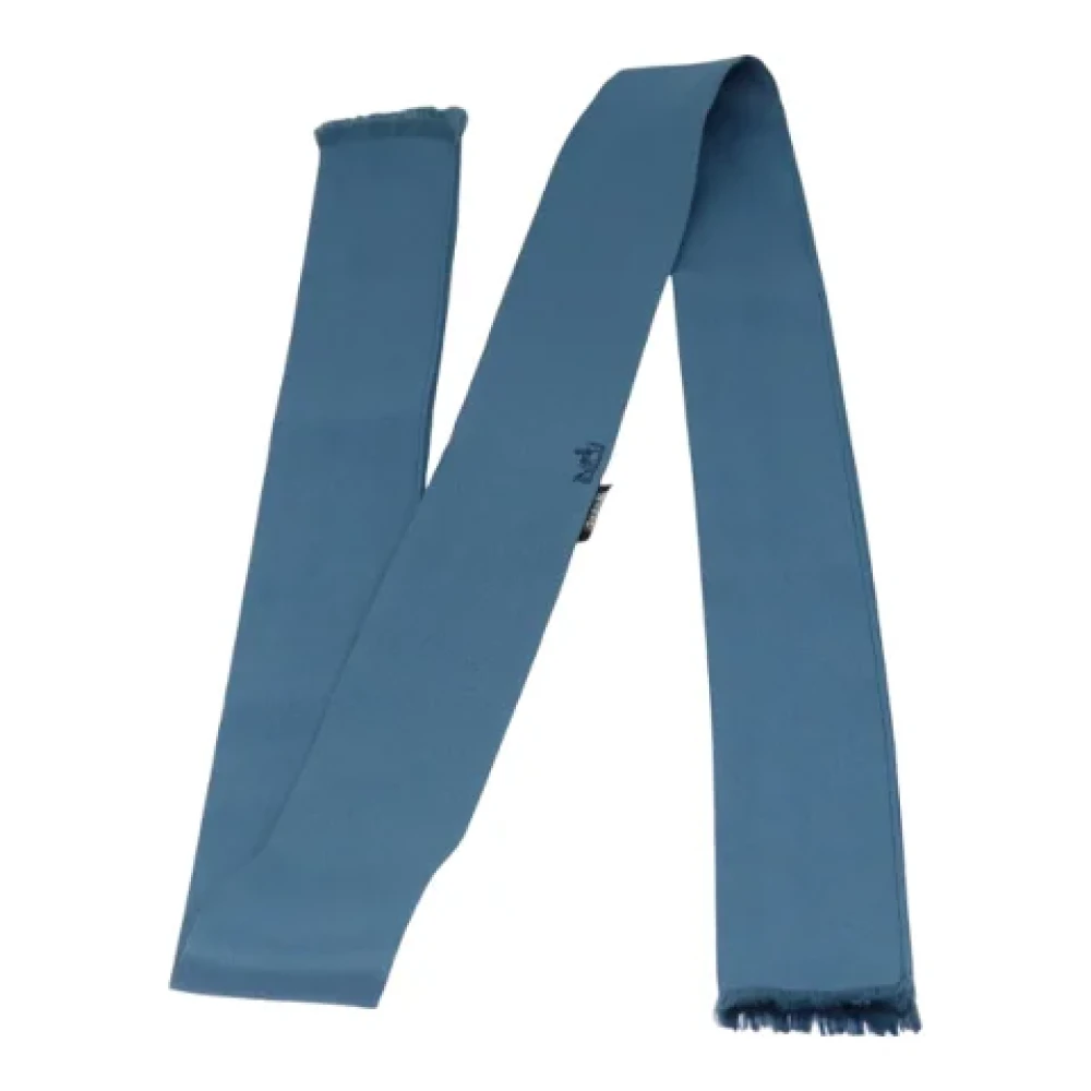 Hermès Vintage Pre-owned Silk scarves Blue Dames