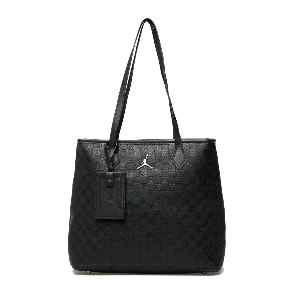 Nike Elegante Zwarte Monogram Handtas Black Dames