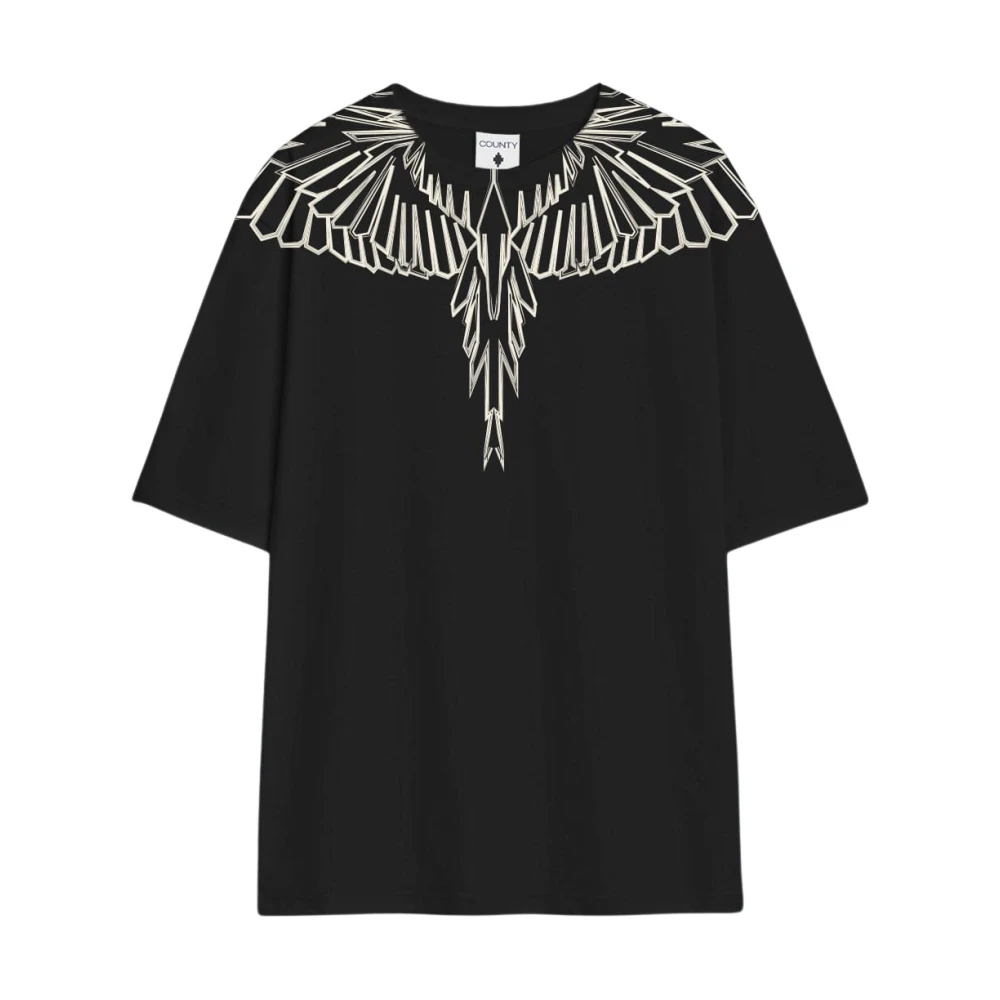 Marcelo Burlon Black Jersey T-Shirt - Male - T-Shirts - Xs - Tops