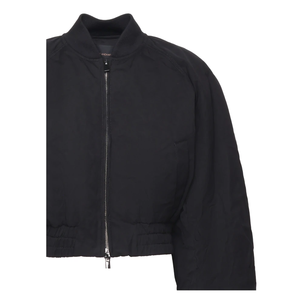 Andamane Zwarte Geribbelde Ritsjas Black Dames