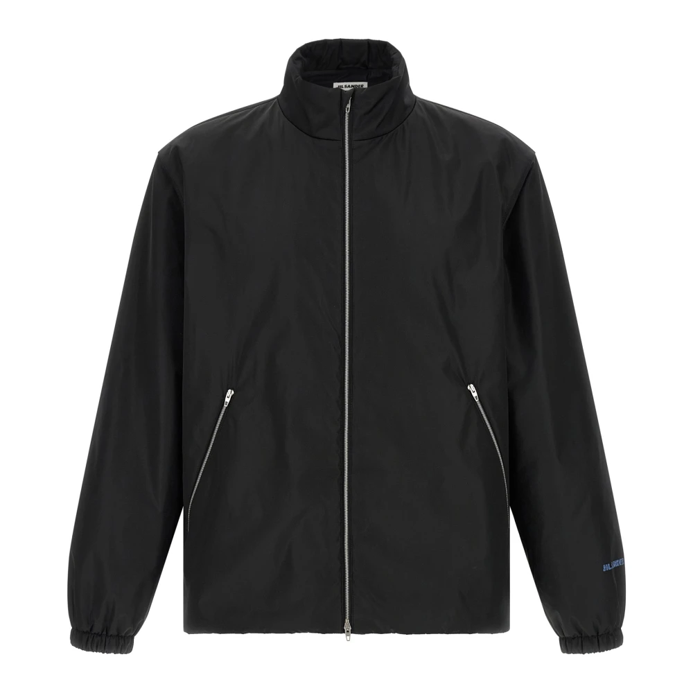 Jil Sander Men's Black 145 Technical Zip Jacket - Light Jackets - L - Jackets
