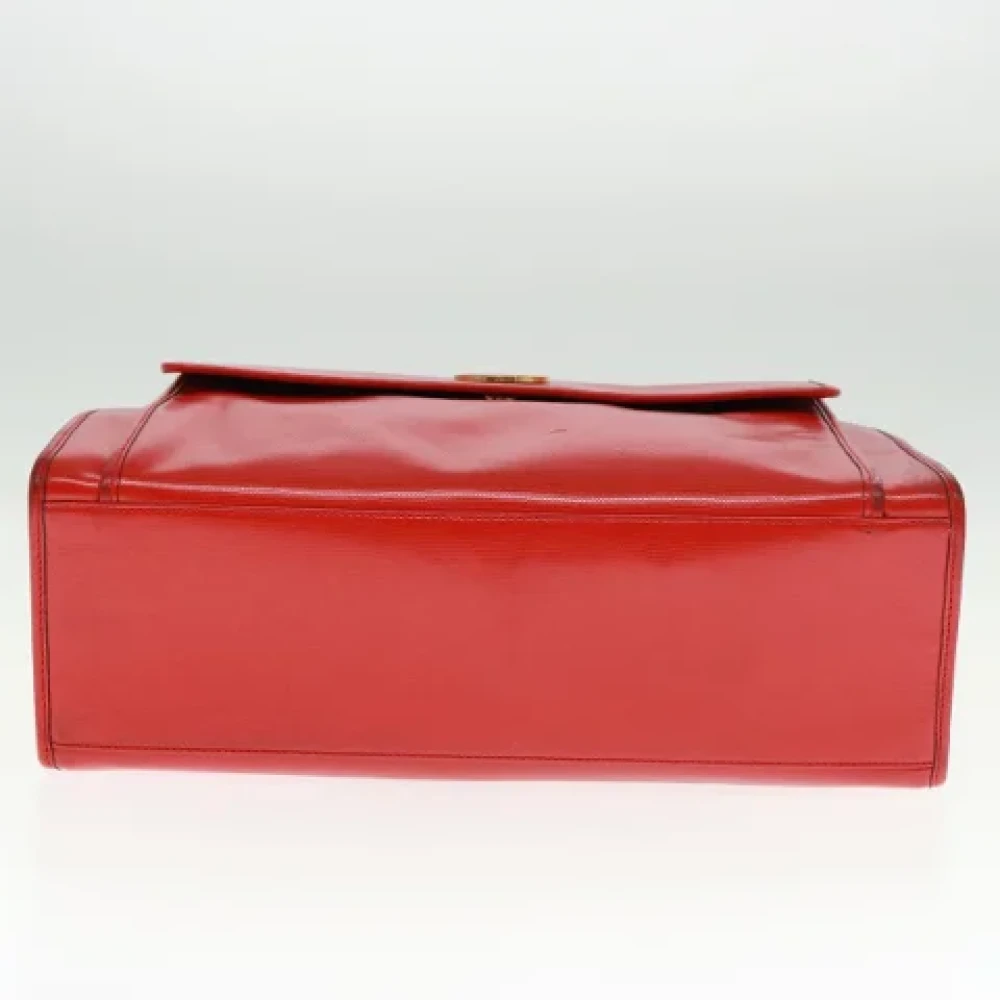 Celine Vintage Pre-owned Leather celine-bags Red Dames