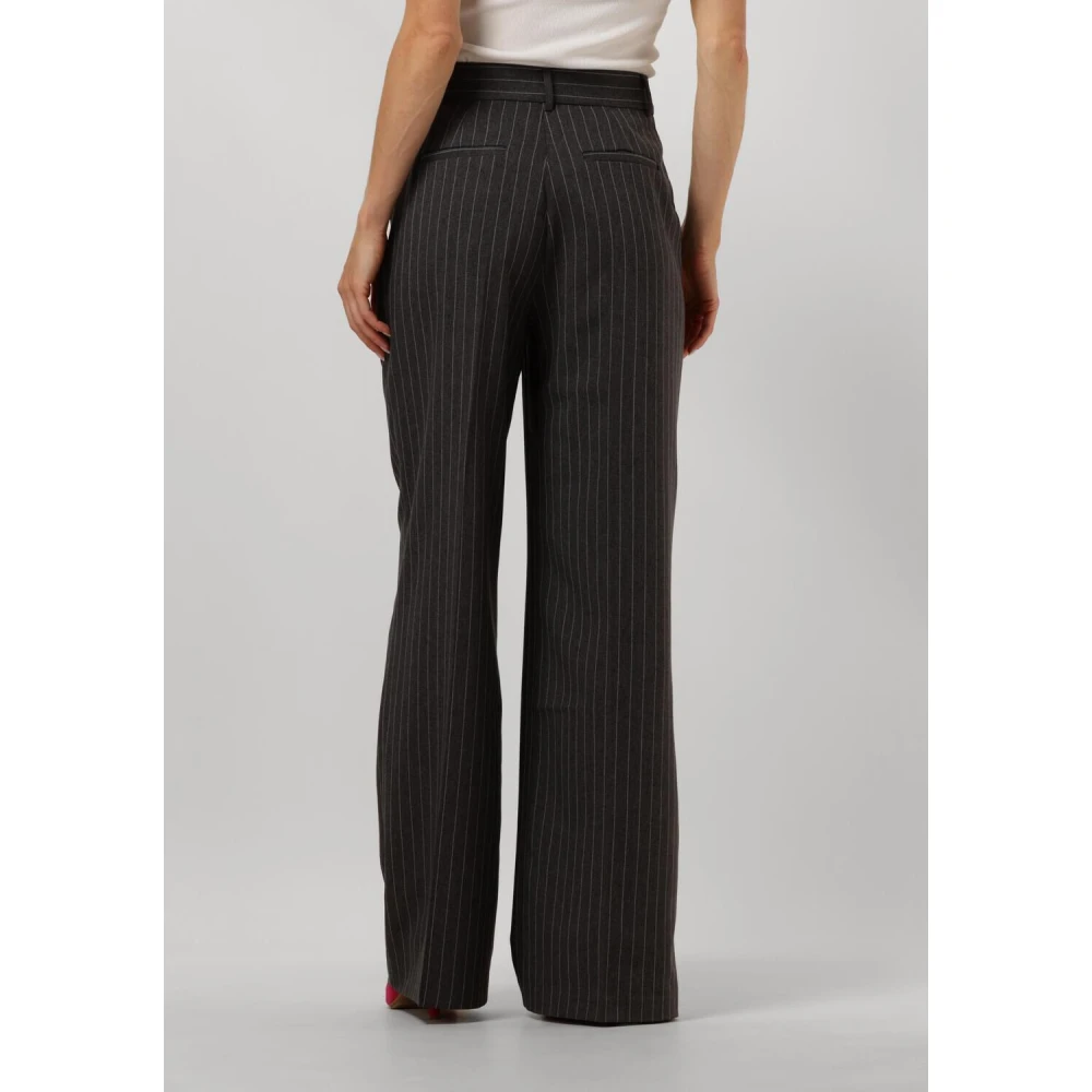 Ibana Grijze Gestreepte Elegante Broek Gray Dames