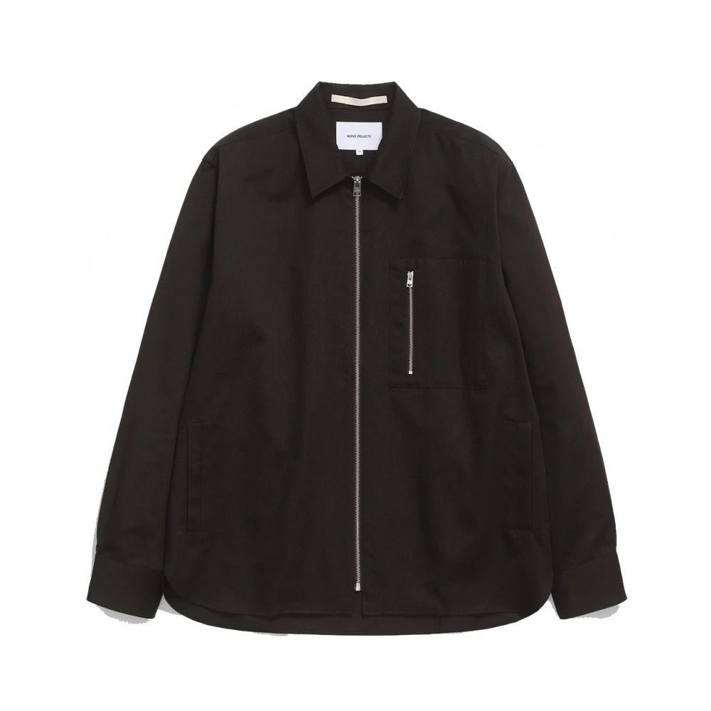 Norse Projects Casual rits overhemd Black Heren