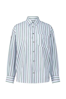Randig Oversized Skjorta