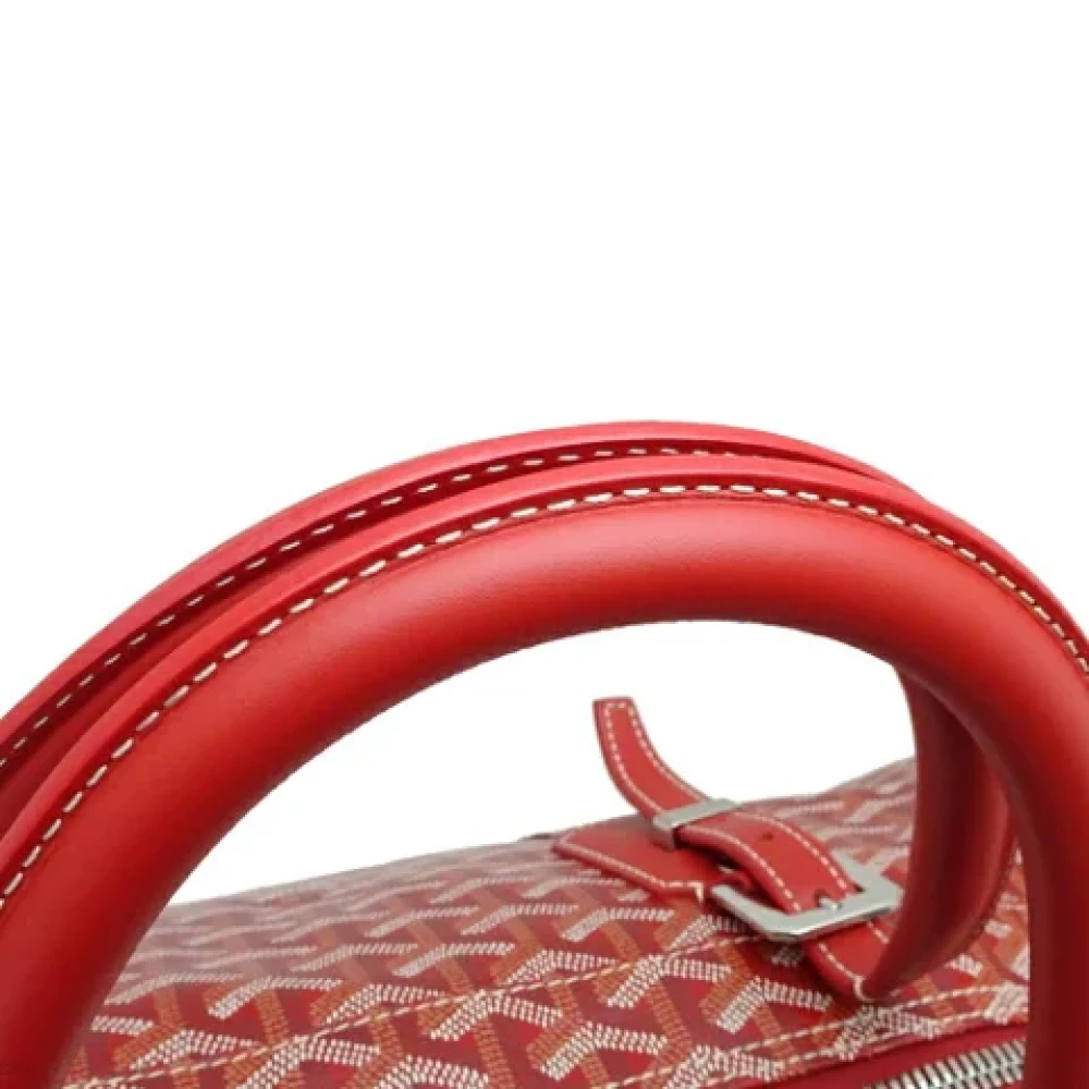 Goyard Vintage Pre-owned Leather handbags Red Dames