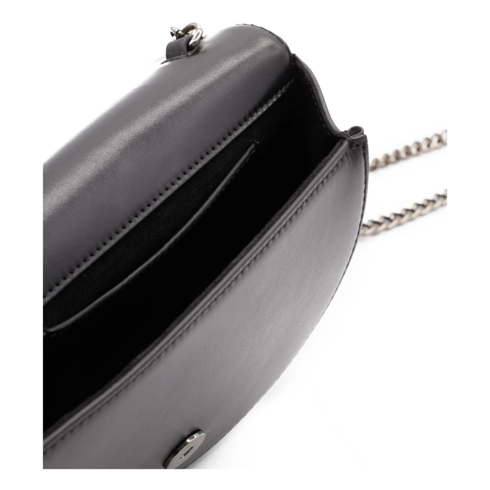 Alma en Pena Maan Flap Clutch Tas Black Dames