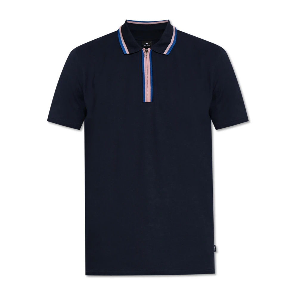 PS By Paul Smith Katoenen polo Blue Heren