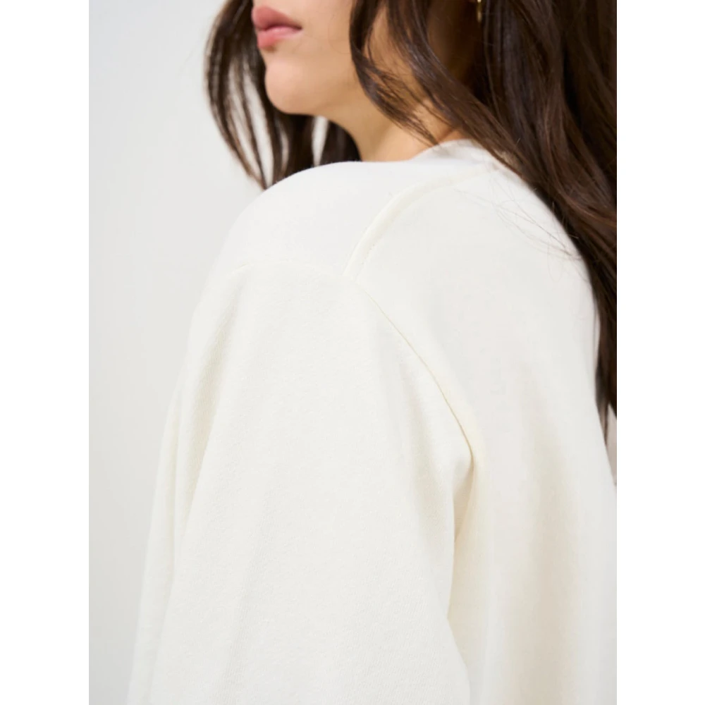 Gaëlle Paris Beige Casual Sweatshirt met Logo Beige Dames