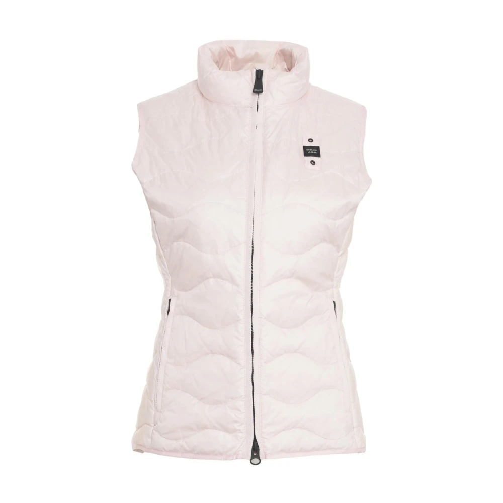 Blauer Roze Gewatteerd Vest Dames Gilet Pink Dames