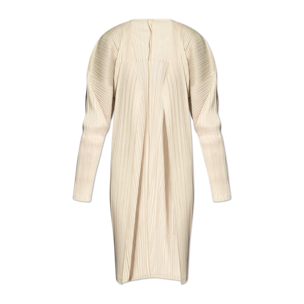 Issey Miyake Geplooide cardigan Beige Dames