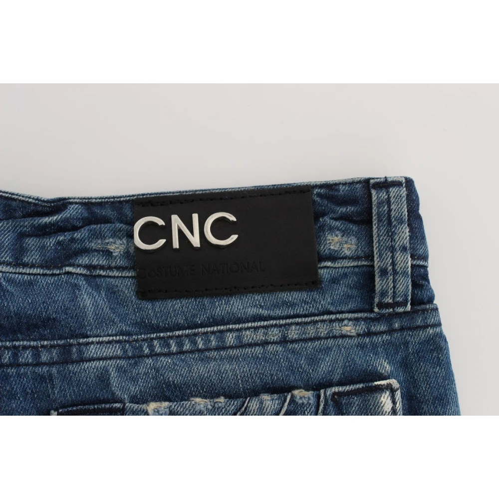 Costume National Blauwe Regular Fit Denim Jeans Blue Dames