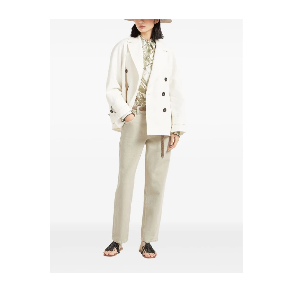 BRUNELLO CUCINELLI Stijlvolle Denim Jeans Green Dames