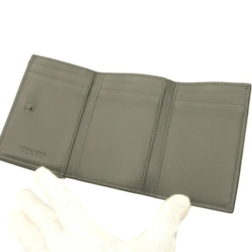 Bottega Veneta Vintage Pre-owned Leather wallets Green Dames