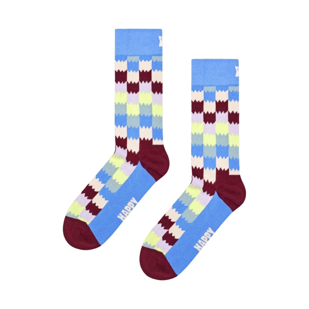 Happy Socks Geruite Dizzy Sokken Multicolor Heren