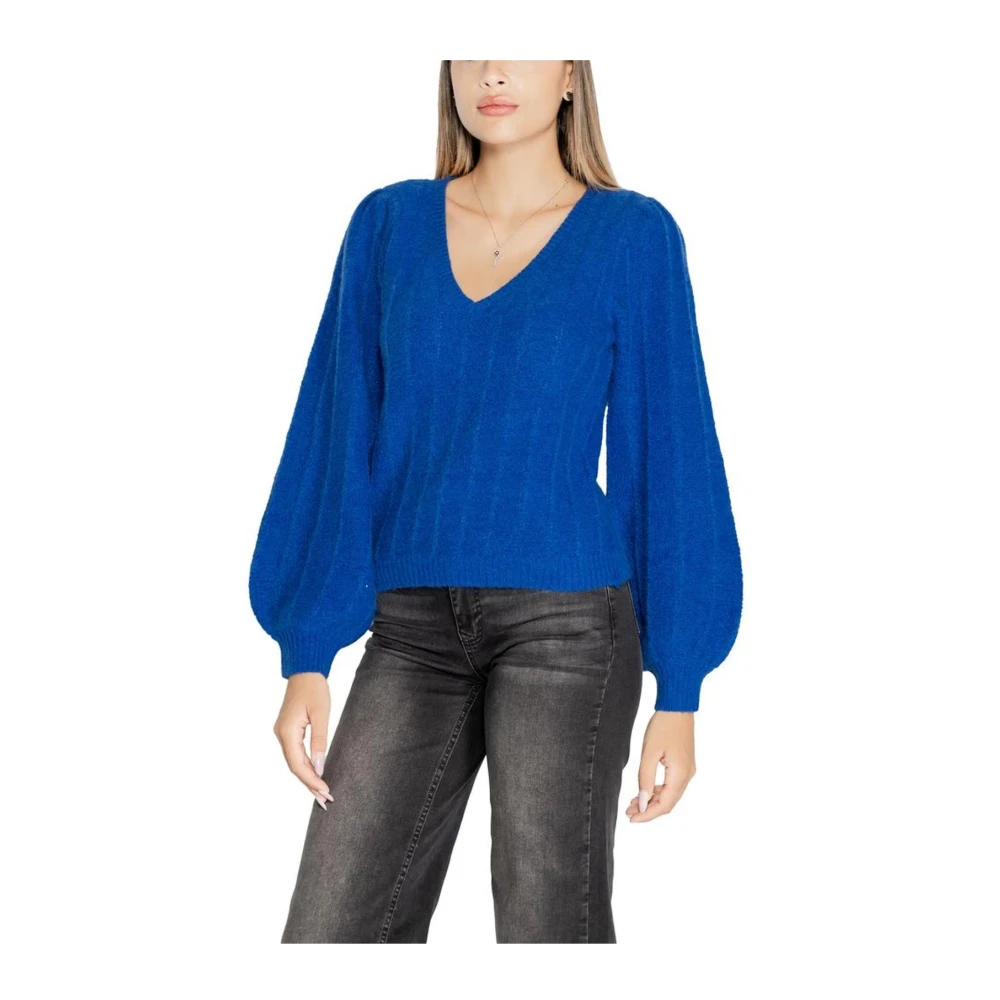 Guess Gezellige Gebreide Trui Blue Dames