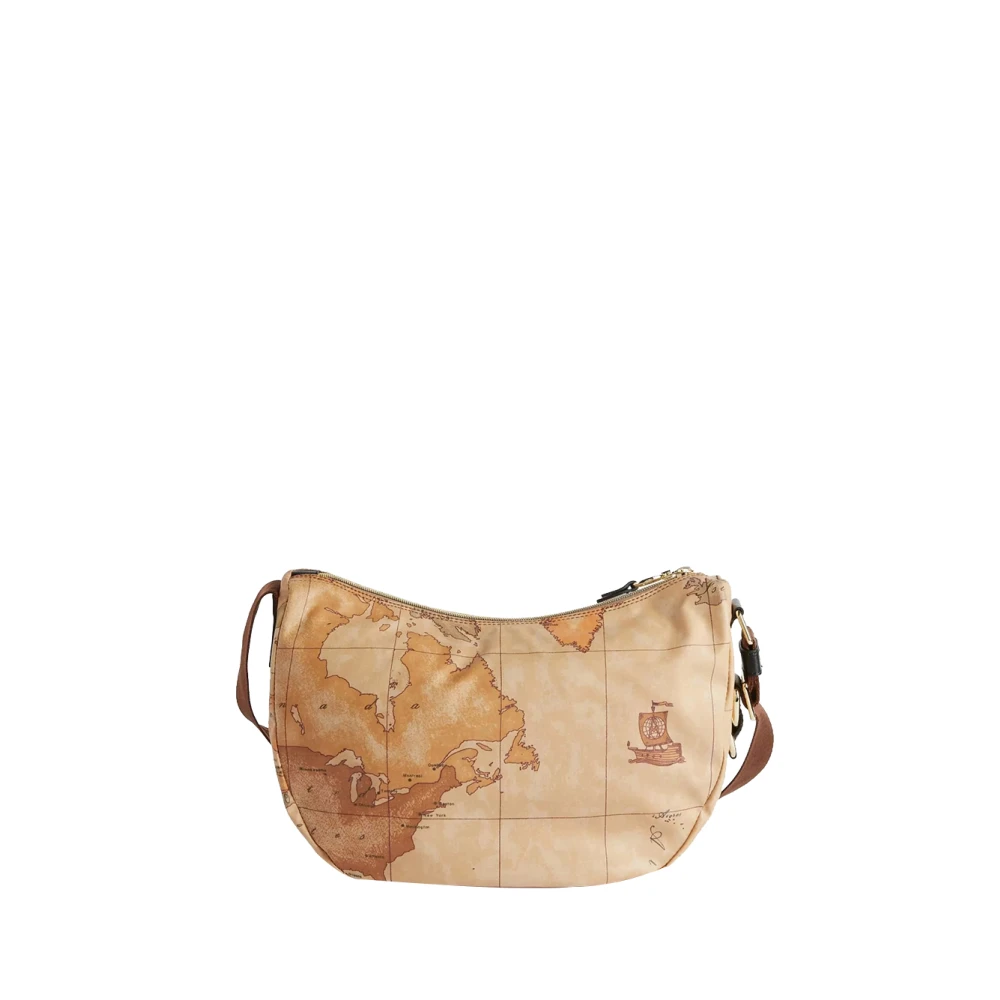 Alviero Martini 1a Classe Zwarte Schoudertas Stijlvol en Chic Brown Dames