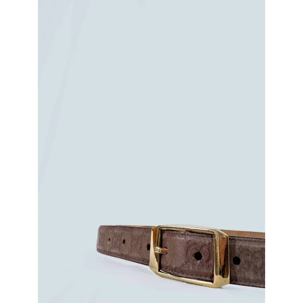 Gucci Vintage Pre-owned Fabric belts Brown Dames