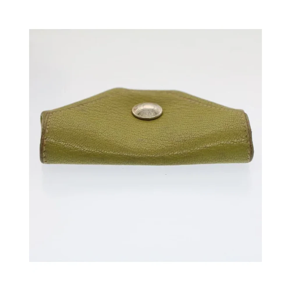 Hermès Vintage Pre-owned Leather wallets Green Dames