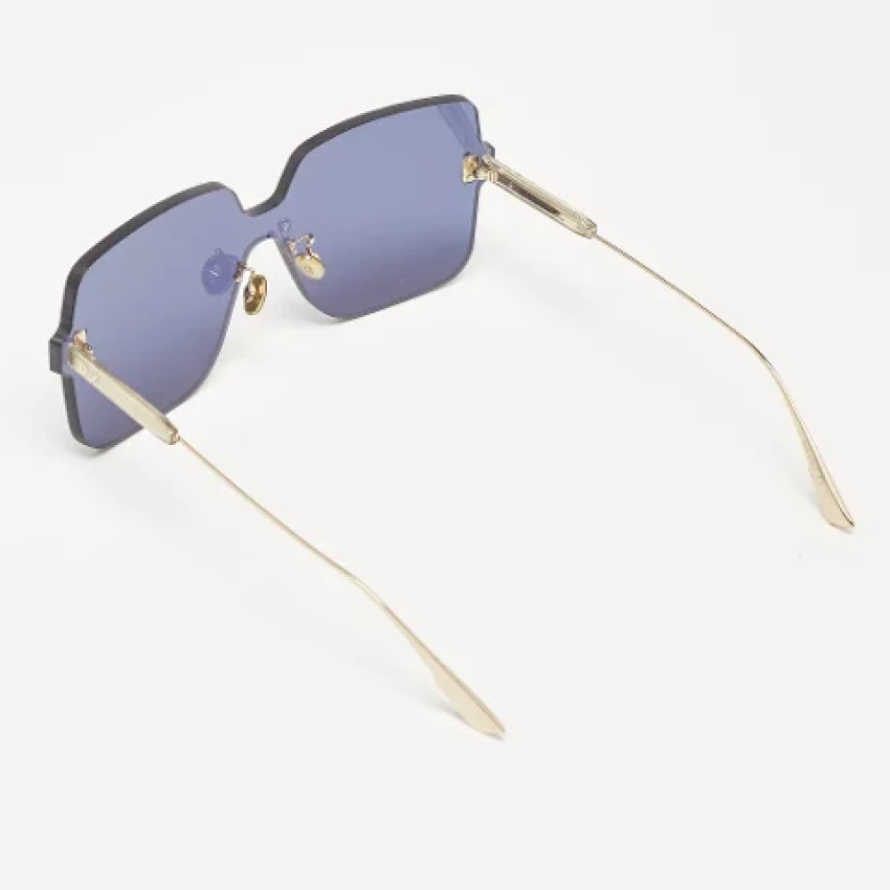 Dior Vintage Pre-owned Acetate sunglasses Blue Dames
