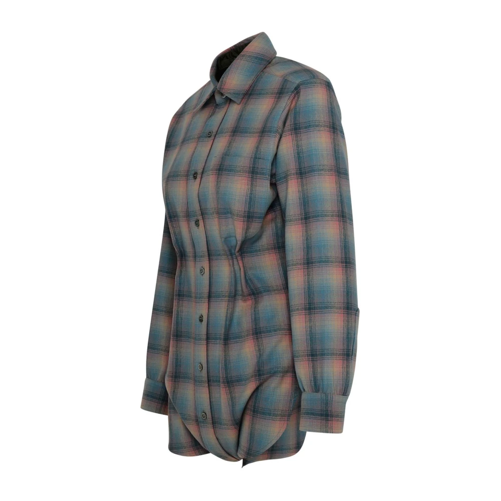 Maison Margiela Geruite Wollen Overhemd Multicolor Dames