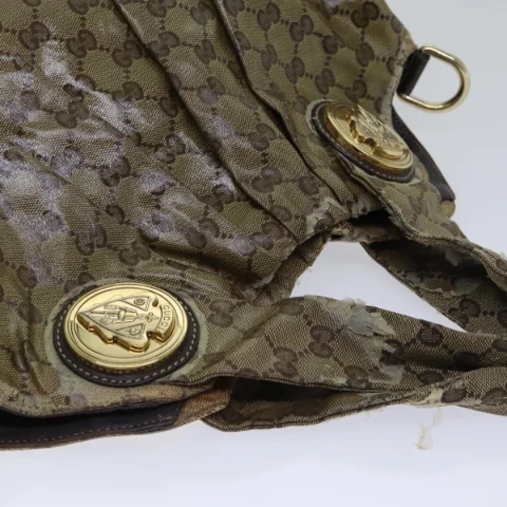 Gucci Vintage Pre-owned Canvas handbags Beige Dames