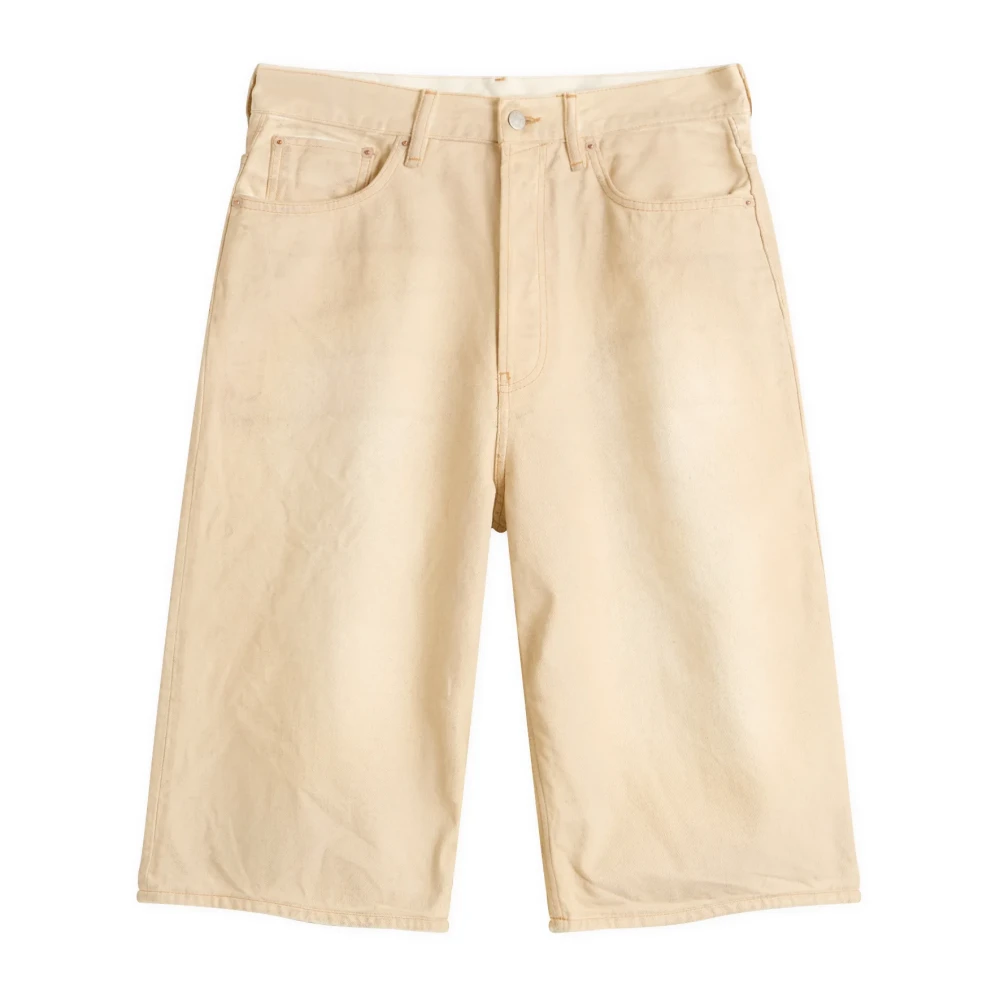Acne Studios Men's Beige Denim Short