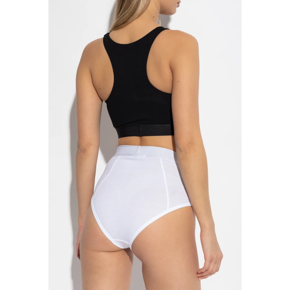 Versace Crop Top Black Dames