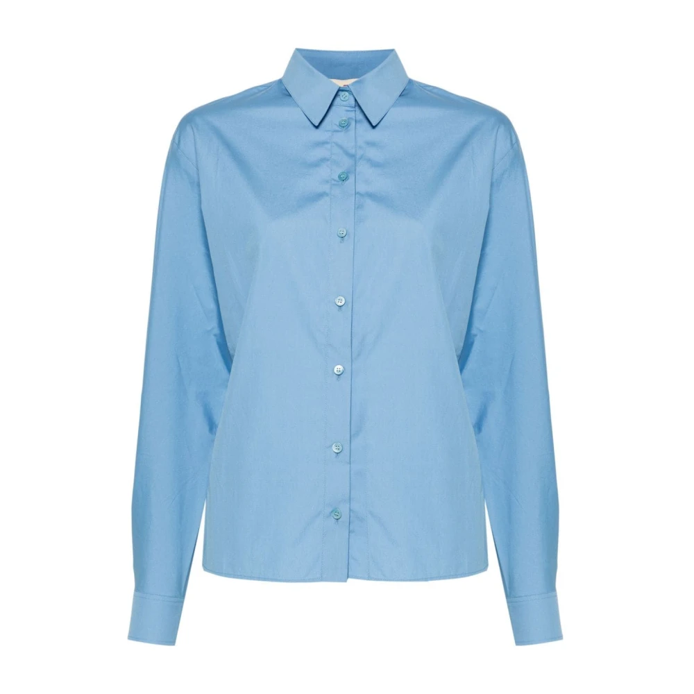 Marni Casual Katoenen Overhemd voor Mannen Blue Dames