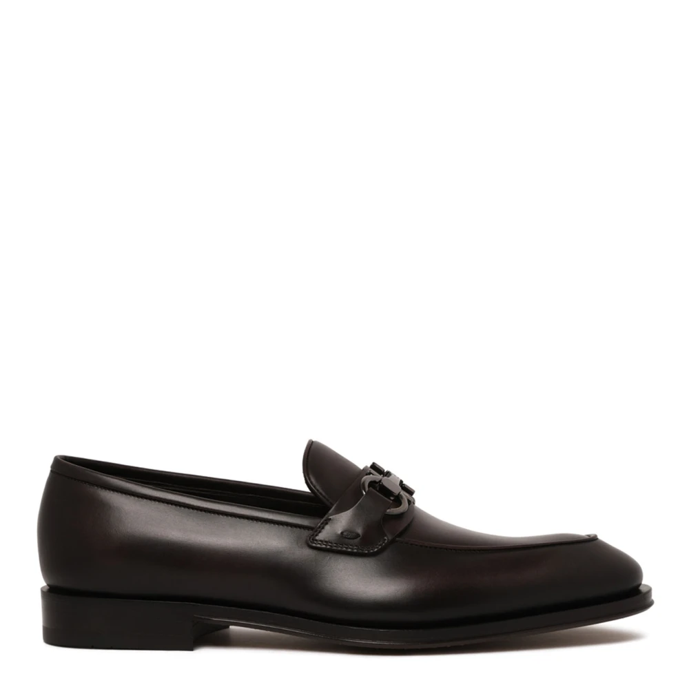 Ferragamo Men's Black Flat Shoes - Loafers - 9 Uk - Shoes