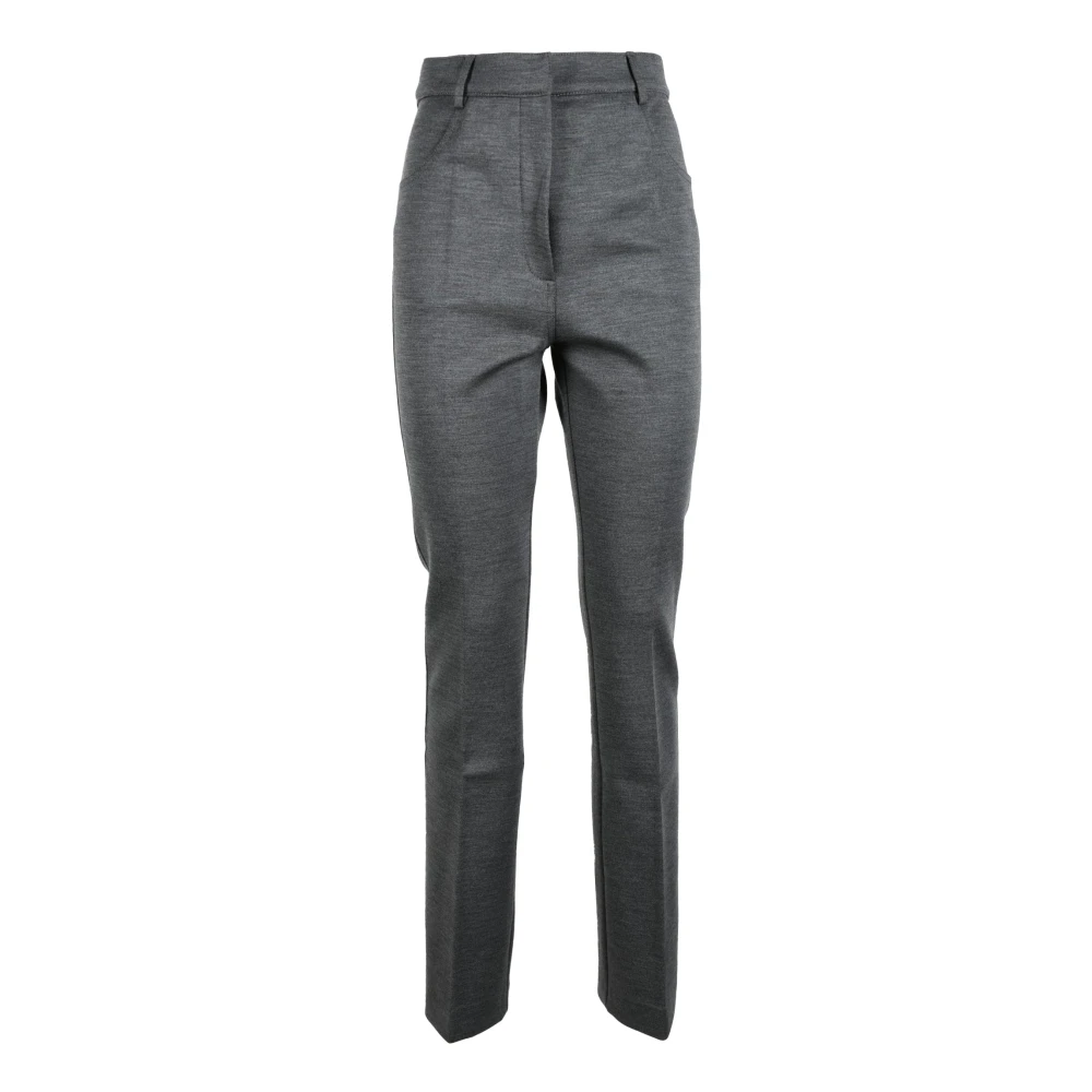 SPORTMAX Wolmix Stretchbroek Gray Dames
