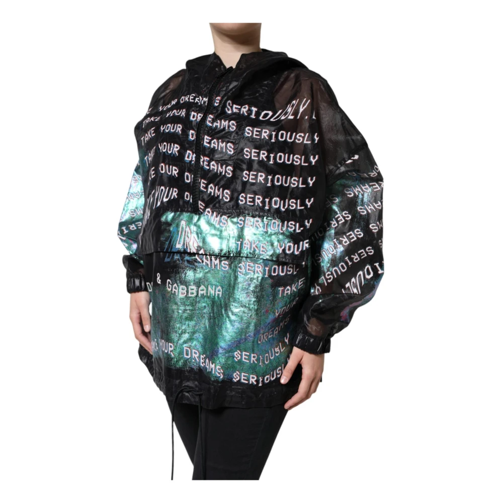 Dolce & Gabbana Multicolor Print Hoodie Dames Multicolor Dames