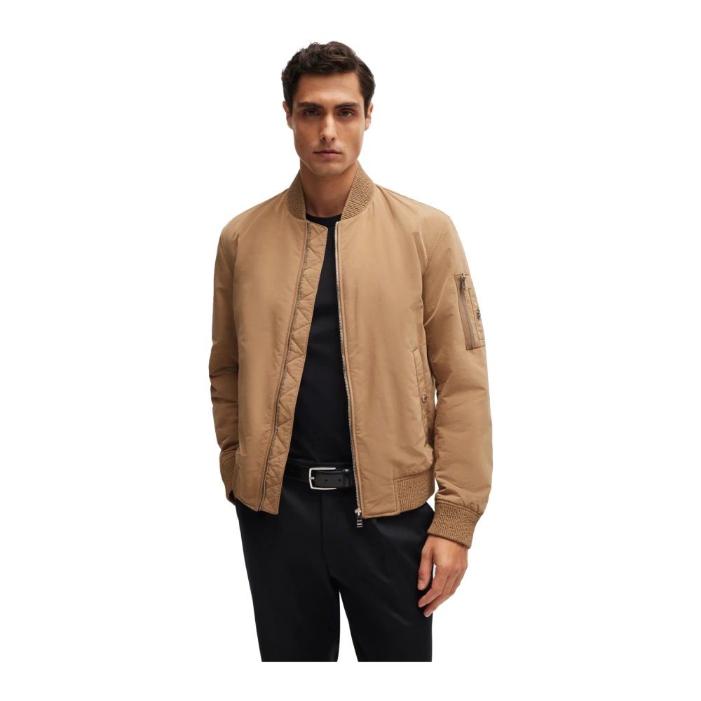 Hugo Boss Bruine Overgangsjas Brown Heren