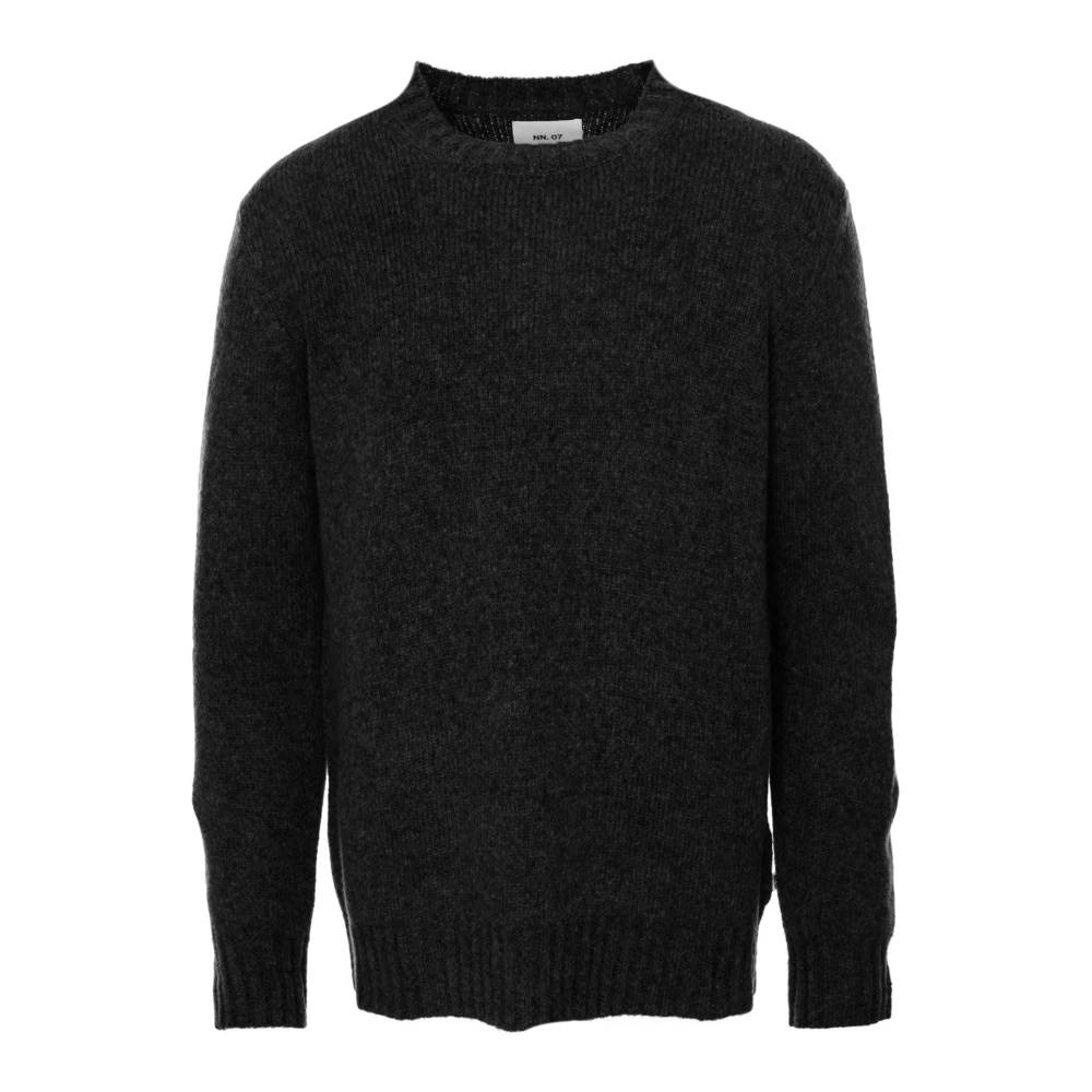Nn07 Gebreide trui met ronde hals Black Heren