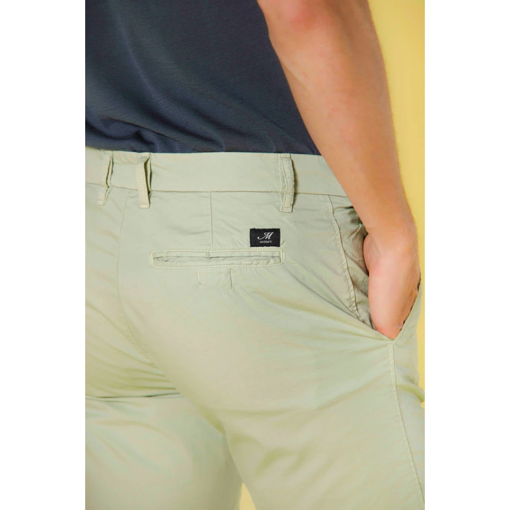 Mason's Stretch Gabardine Bermuda Shorts voor Heren Green Heren