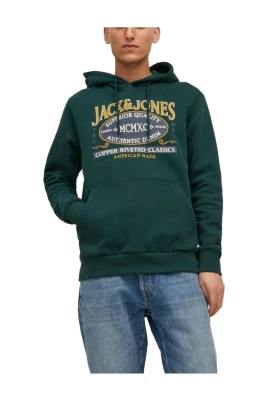 Hoodie med Logotyptryck