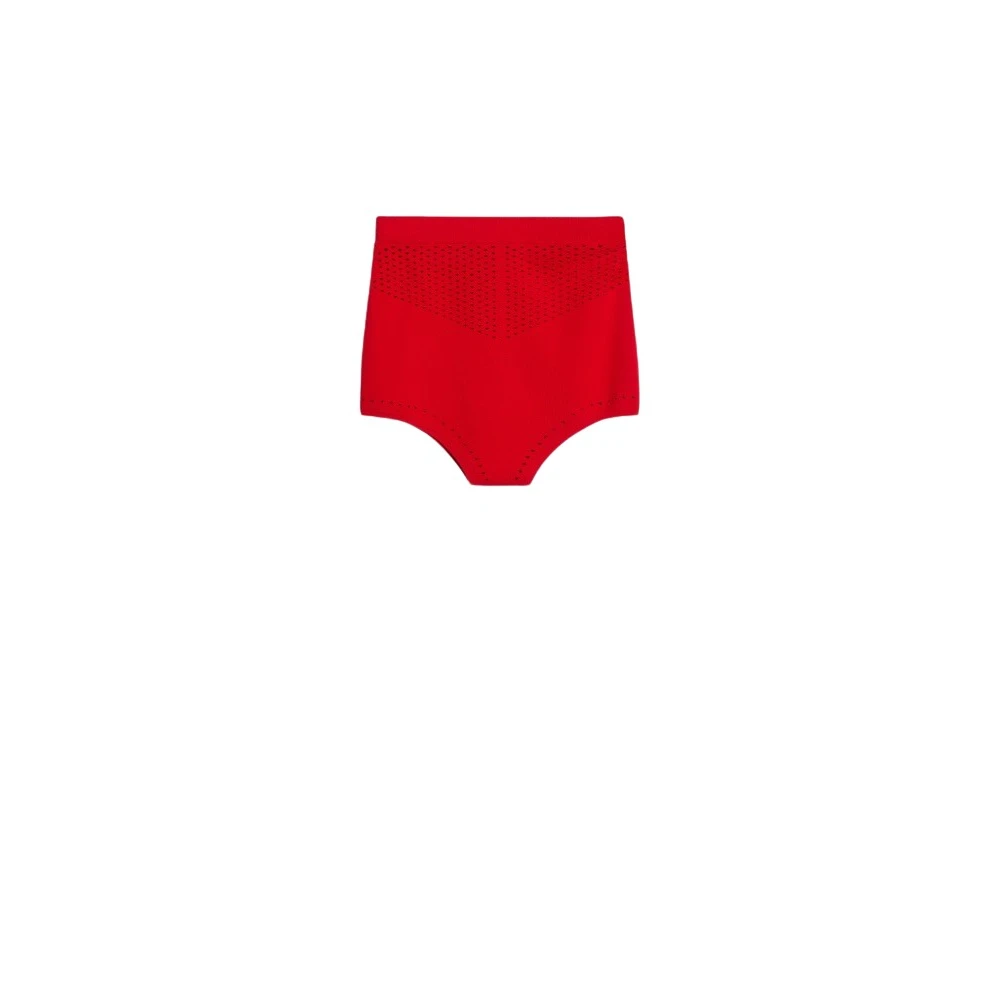 Max Mara Rode shorts met hoge taille Red Dames