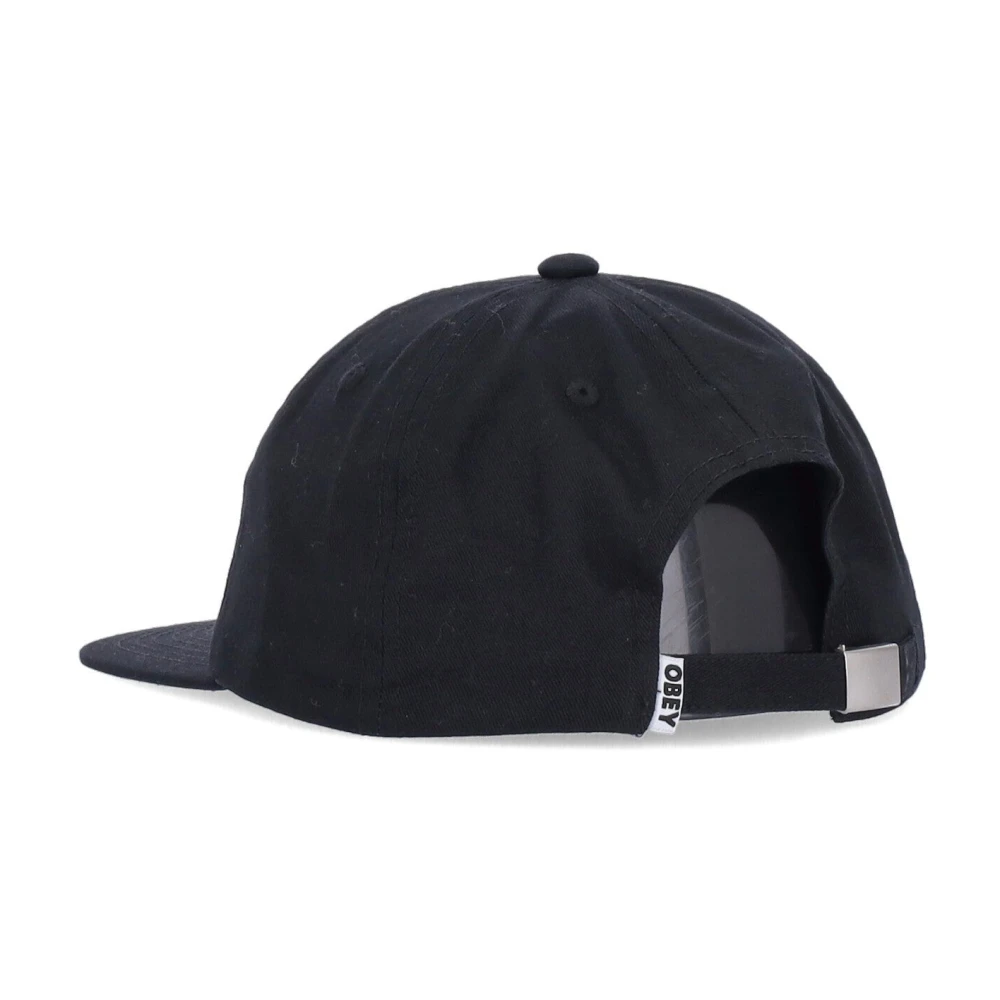 Obey Zwarte Icon Patch Platklep Pet Black Heren