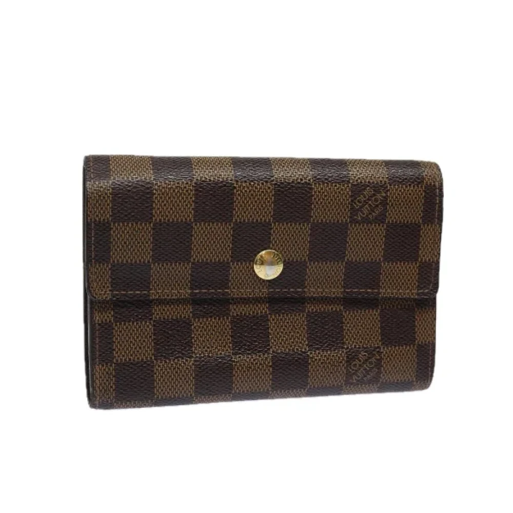 Louis Vuitton Vintage Pre-owned Canvas wallets Brown Dames
