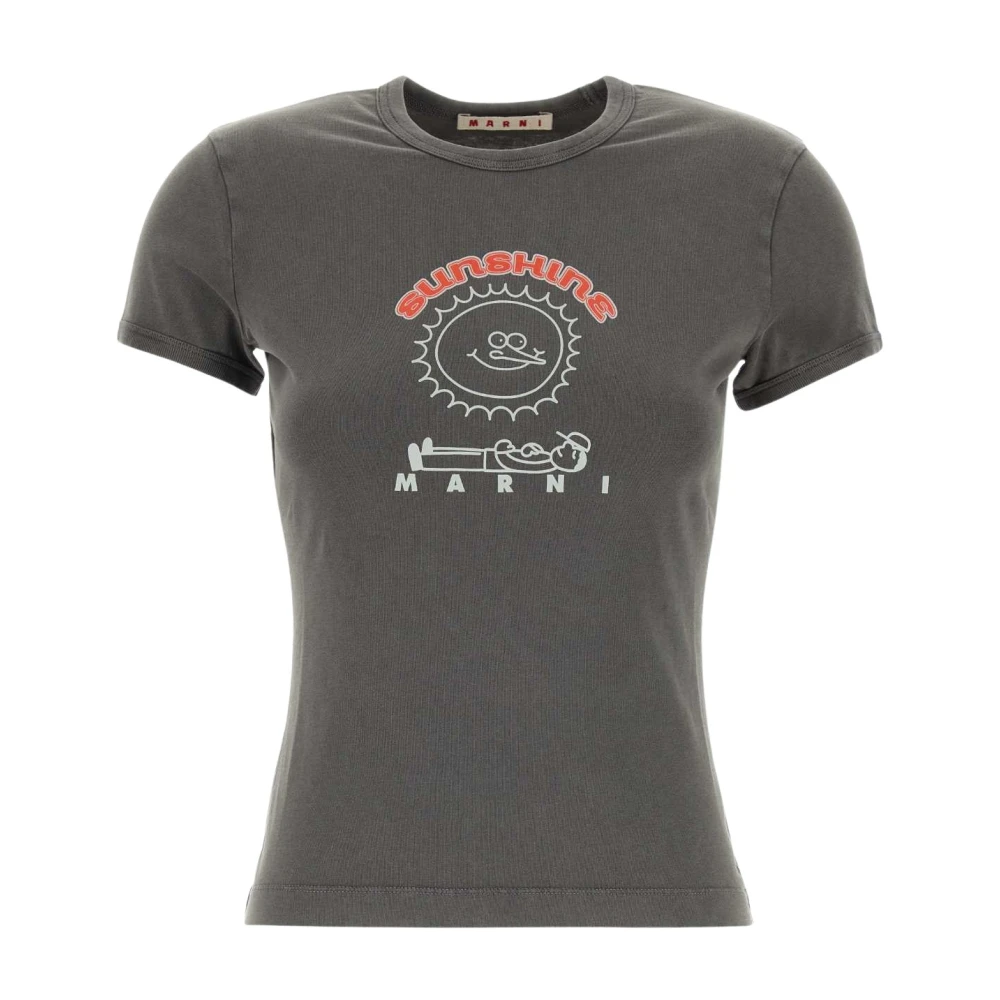 Marni Donna Grigio - T-Shirt In Cotone - Tops - S