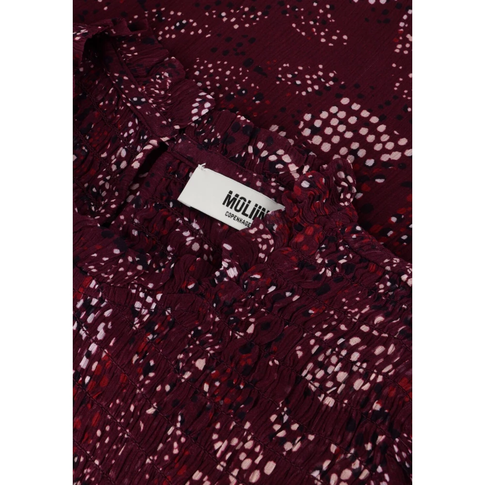 Moliin Bordeaux Mini Jurk Franceska Red Dames