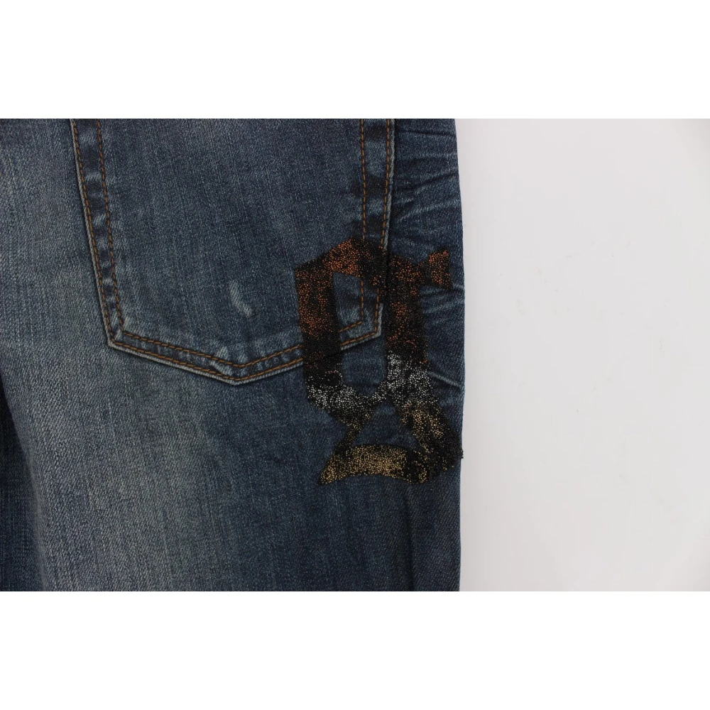 John Galliano Stijlvolle Slim Fit Blauwe Jeans Blue Dames